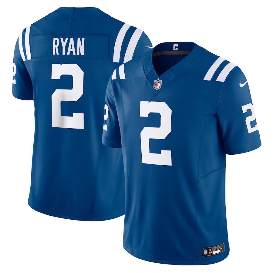 Men Indianapolis Colts 2 Matt Ryan Nike Royal Vapor F.U.S.E. Limited NFL Jersey